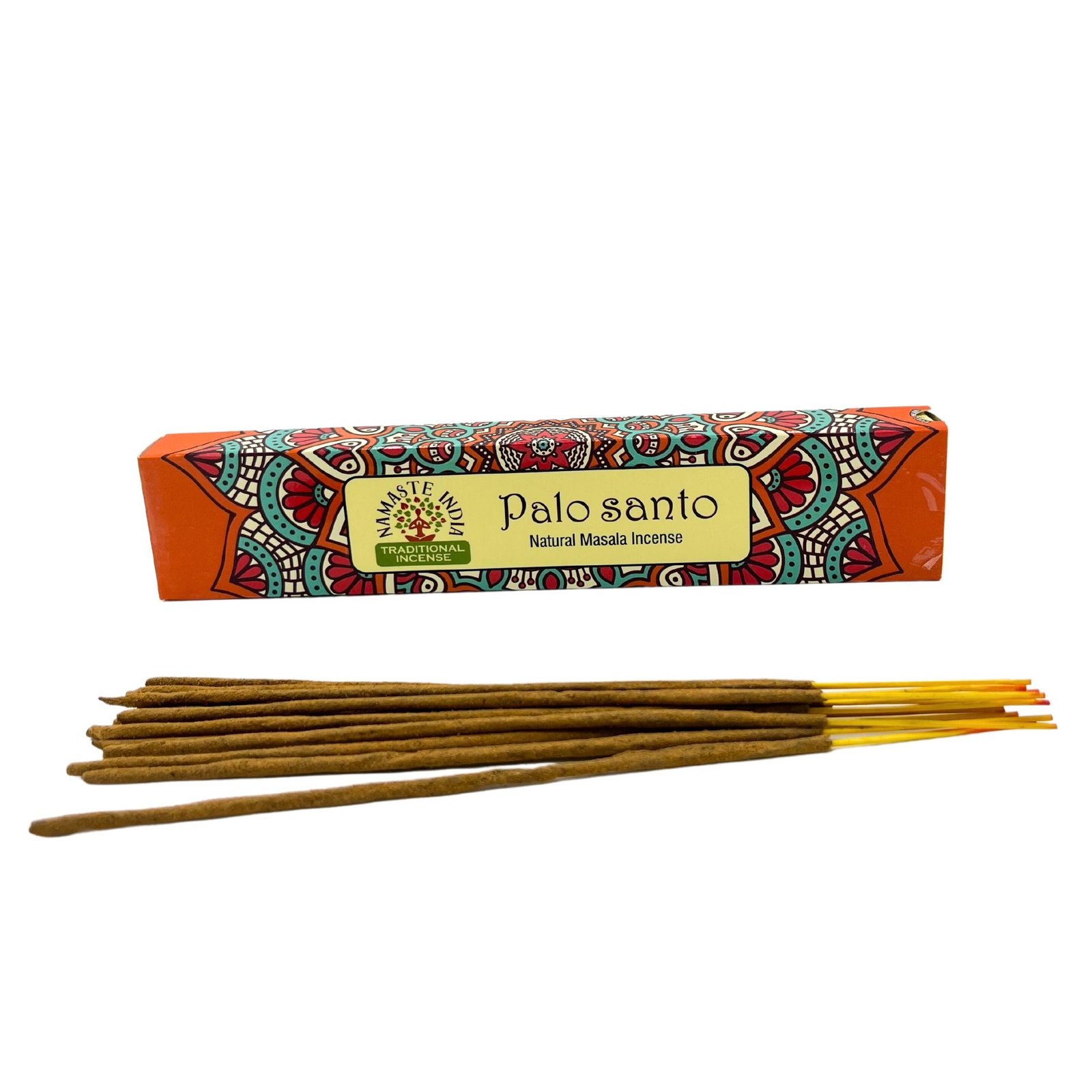 Mandalų Namaste masala smilkalai „Palo Santo“ – šiltas sakralios ramybės kvapas