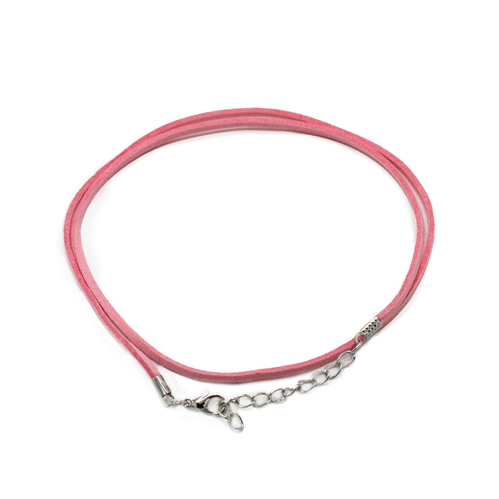 Pakabukų virvelė „Pink A064“ – rožinio aksomo švelnumas jūsų papuošalams