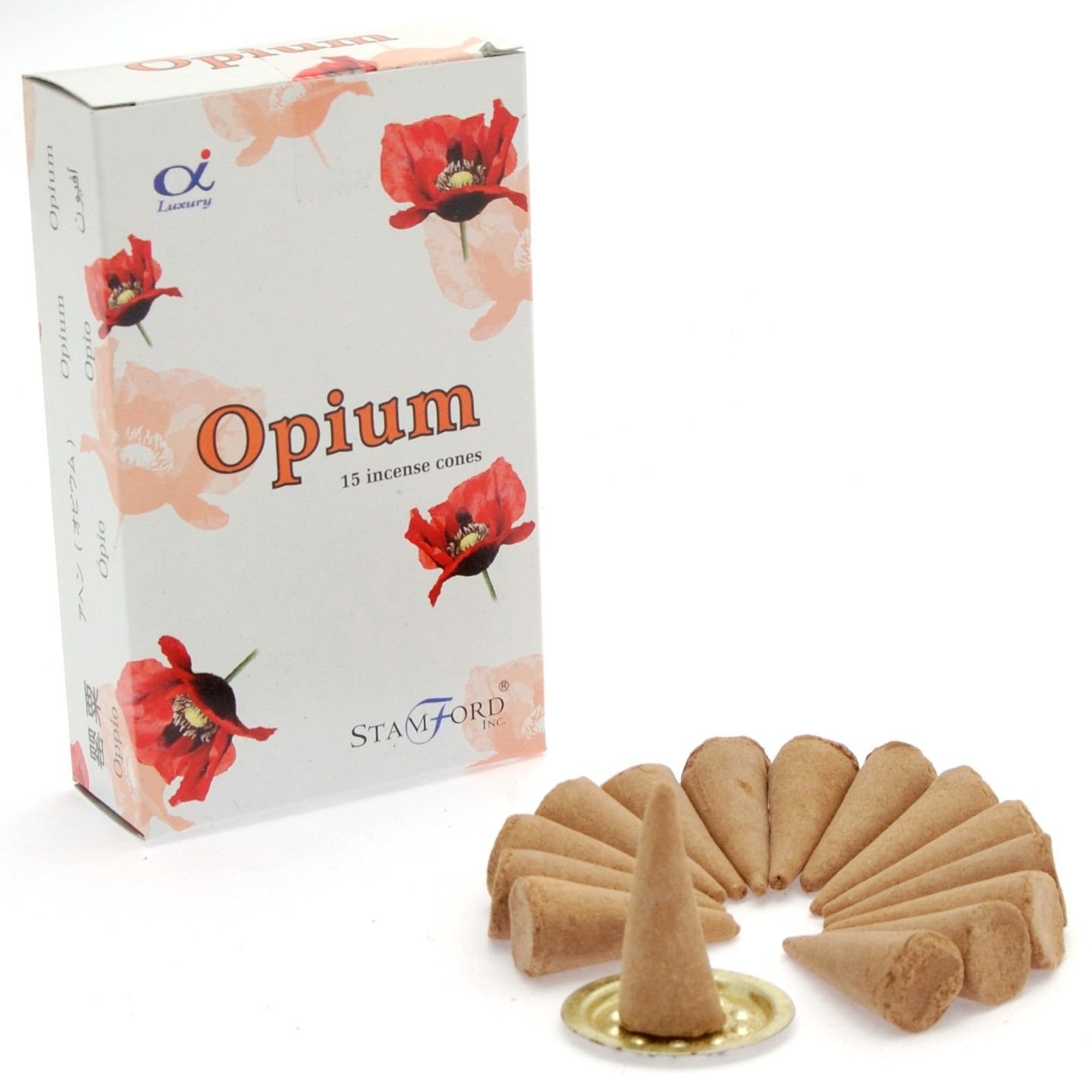 Smilkalų kūgeliai „Opium“ – paslaptingo aromato ritualas namų jaukumui