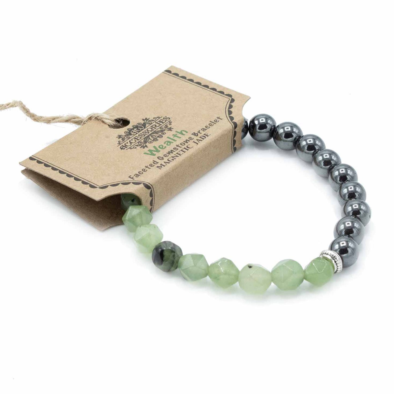 Apyrankė „Magnetinė jade“ – akmens grožio ir energijos harmonija
