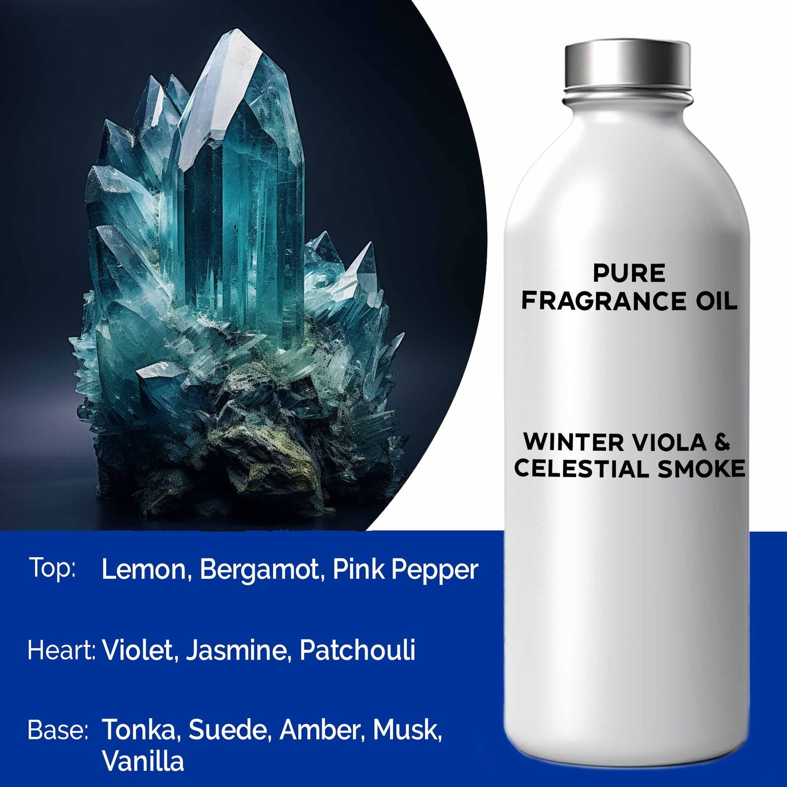 Grynas kvapusis aliejus „Winter Viola & Celestial Smoke“ – žiemos violetos ir dangiško dūmo paslaptis