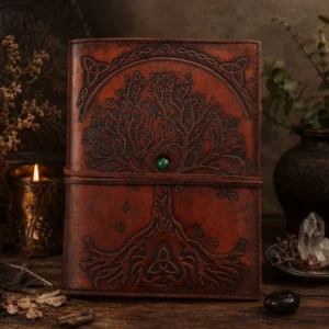 Odinė užrašinė „Tree of Life“ – didelis vintažinis dienoraštis jūsų minčių ritualams