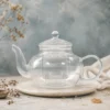 Stiklinis arbatos arbatinukas „Round Pearl“ su sieteliu 400 ml