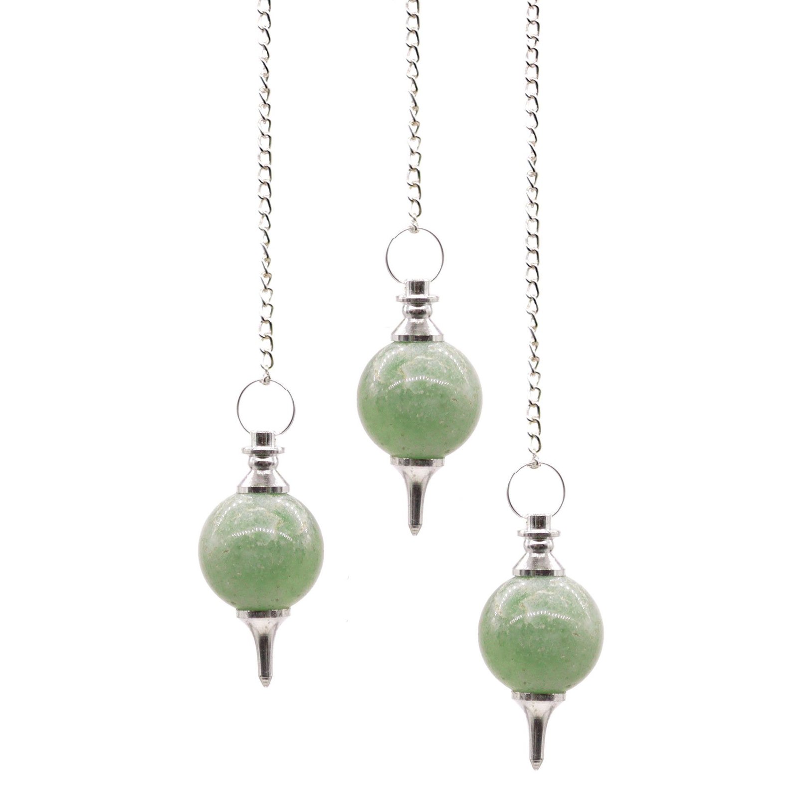 Švytuoklė „Green Aventurine“ – žaliojo aventurino rutulio ramybės paslaptis