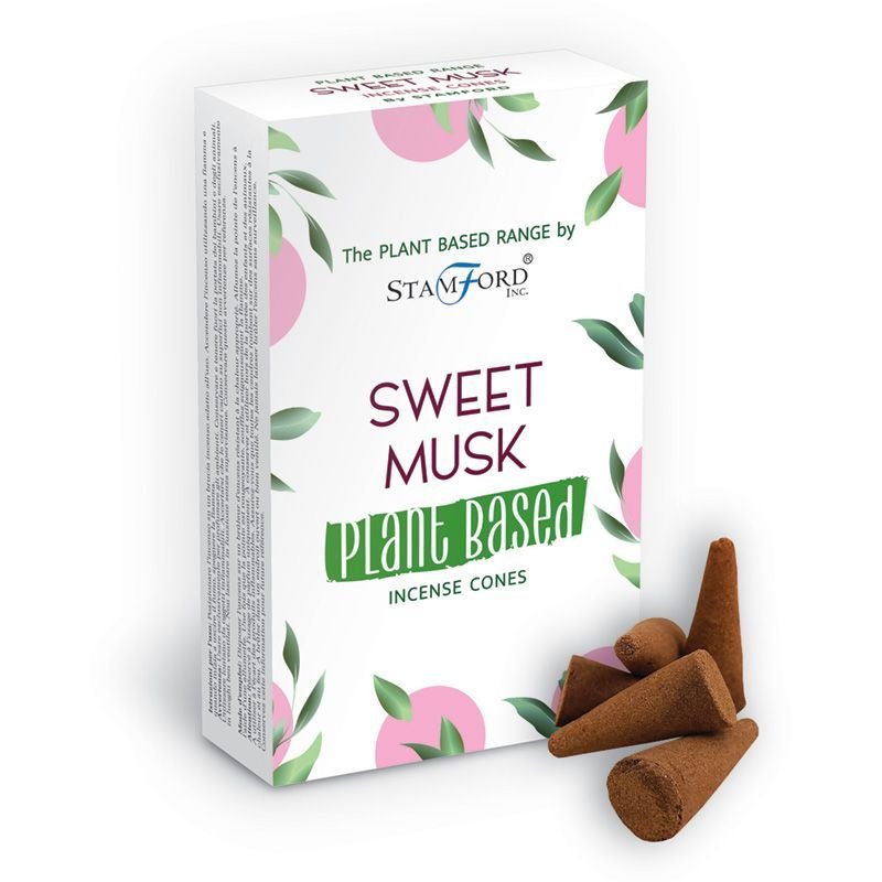 Augalinės kilmės smilkalų kūgeliai „Sweet Musk“ – švelnaus muskuso ramybės akimirka