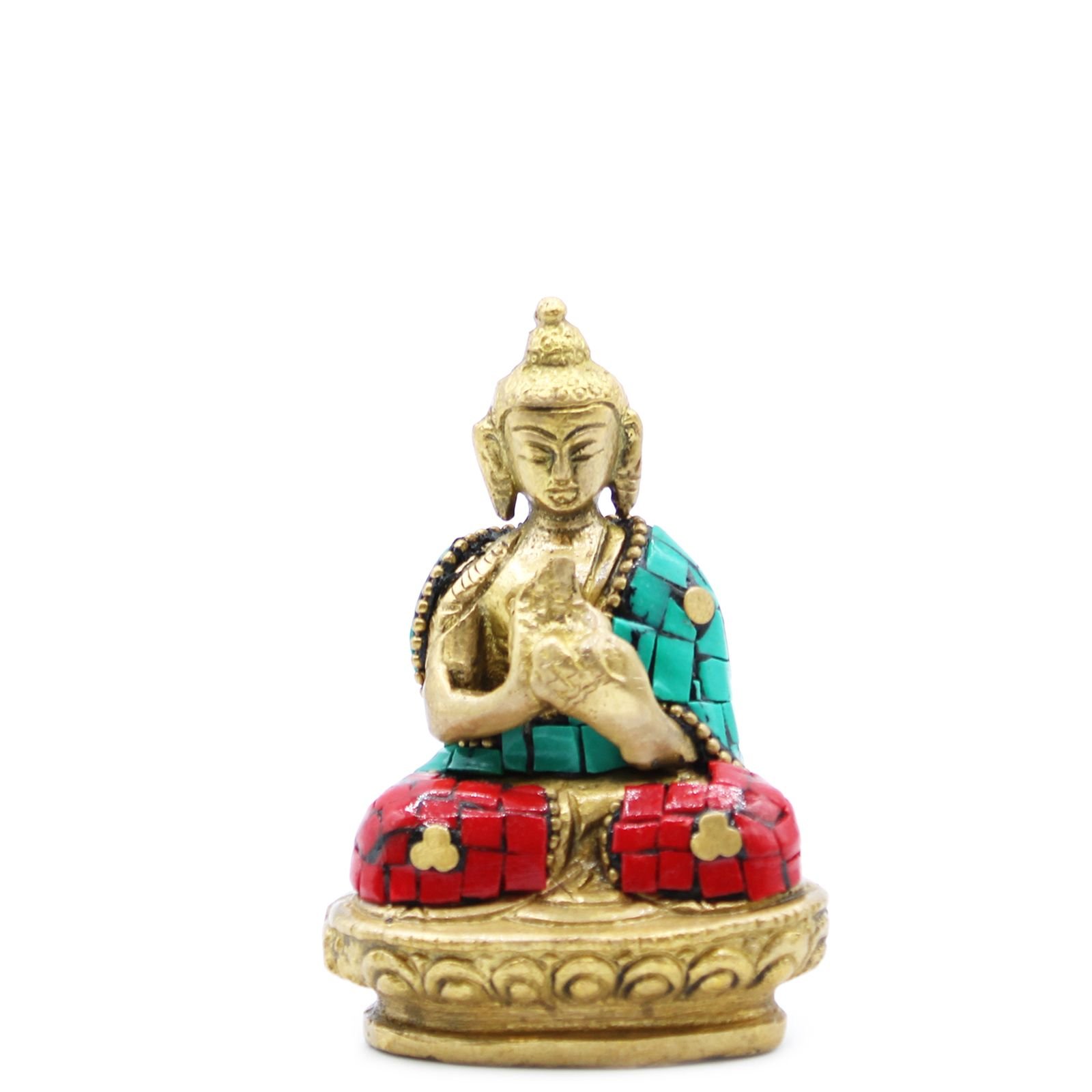 Žalvarinė Budos figūrėlė „Blessing“ – 7,5 cm ramybės ir jaukumo akcentas