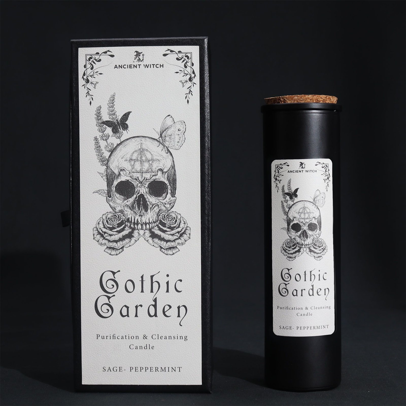 Sojų vaško žvakė „Gothic Garden“ – ramių ritualų ir paslaptingo sodo šviesa