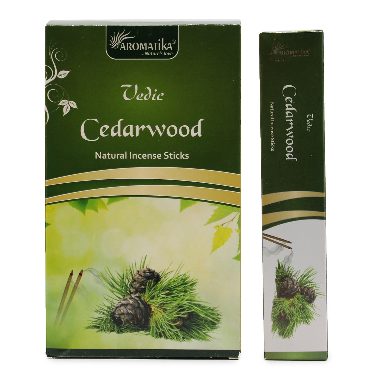 Vedic smilkalų lazdelės „Cedarwood“ – kedro ramybės ir ritualo dvelksmas