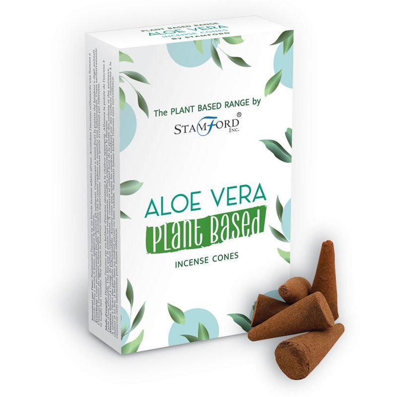 Augalinės kilmės smilkalų kūgeliai „Aloe Vera“ – švelni žalios ramybės ceremonija