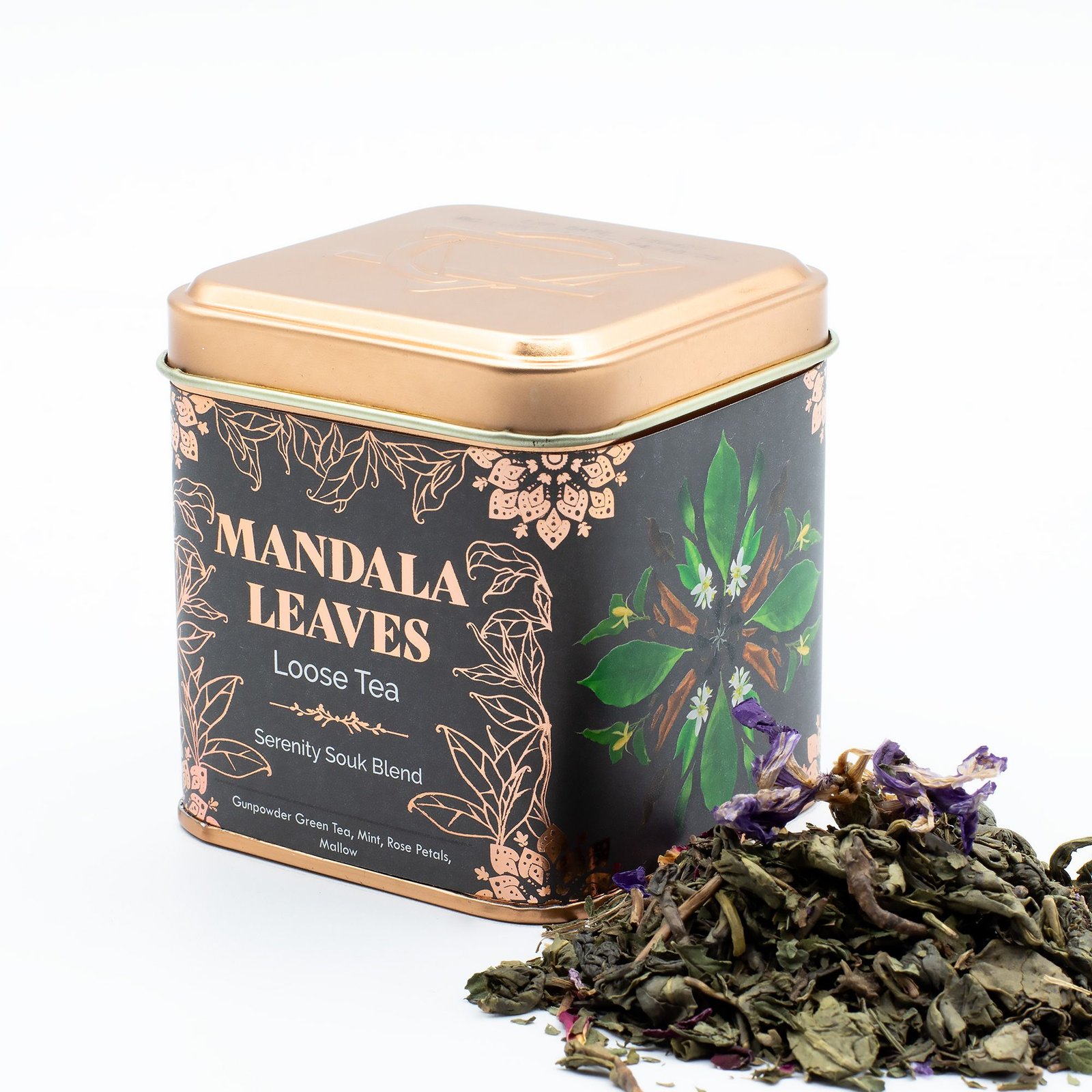 Arbatos mišinys „Serenity Souk Blend“ – rožių, mėtų ir žaliosios arbatos ramybės ritualas, 50 g