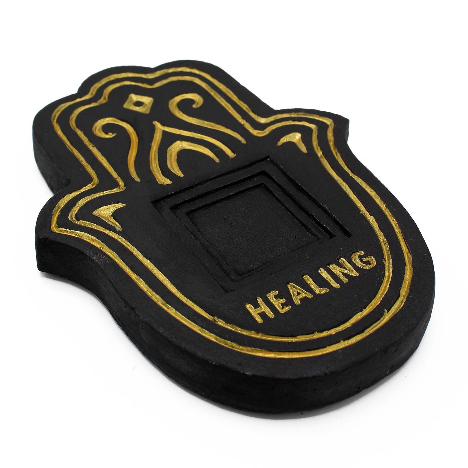 Smilkalų lėkštelė „Black & Gold Lava-Stone“ – gydomoji ramybės akimirka namams