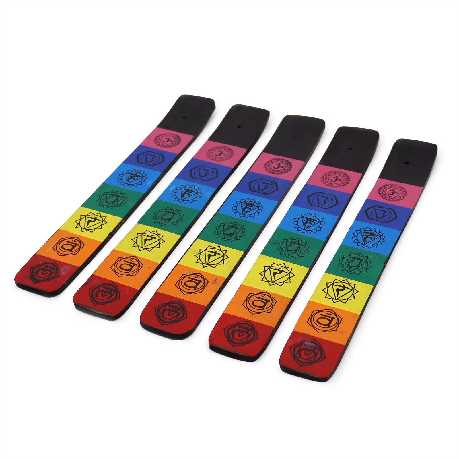 Smilkalų laikiklis „7 Chakra Colour“ – mango medžio spalvų ritualo ramybė