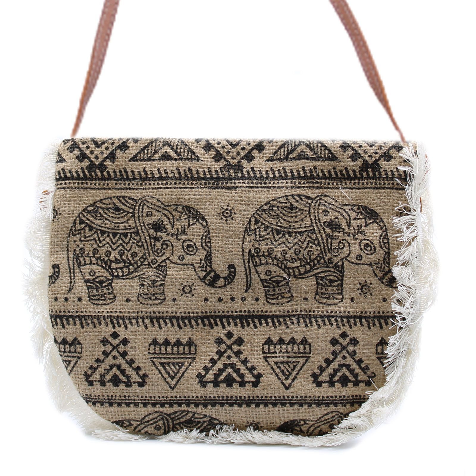 Krepšys su kutais „Elephant Print“ – kasdienio žavesio ir bohemiškos nuotaikos akcentas