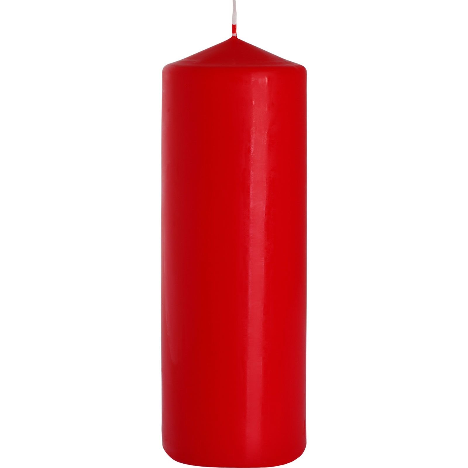 Koloninė žvakė „Red“ 80 × 250 mm – sodri raudona namų ritualo šviesa