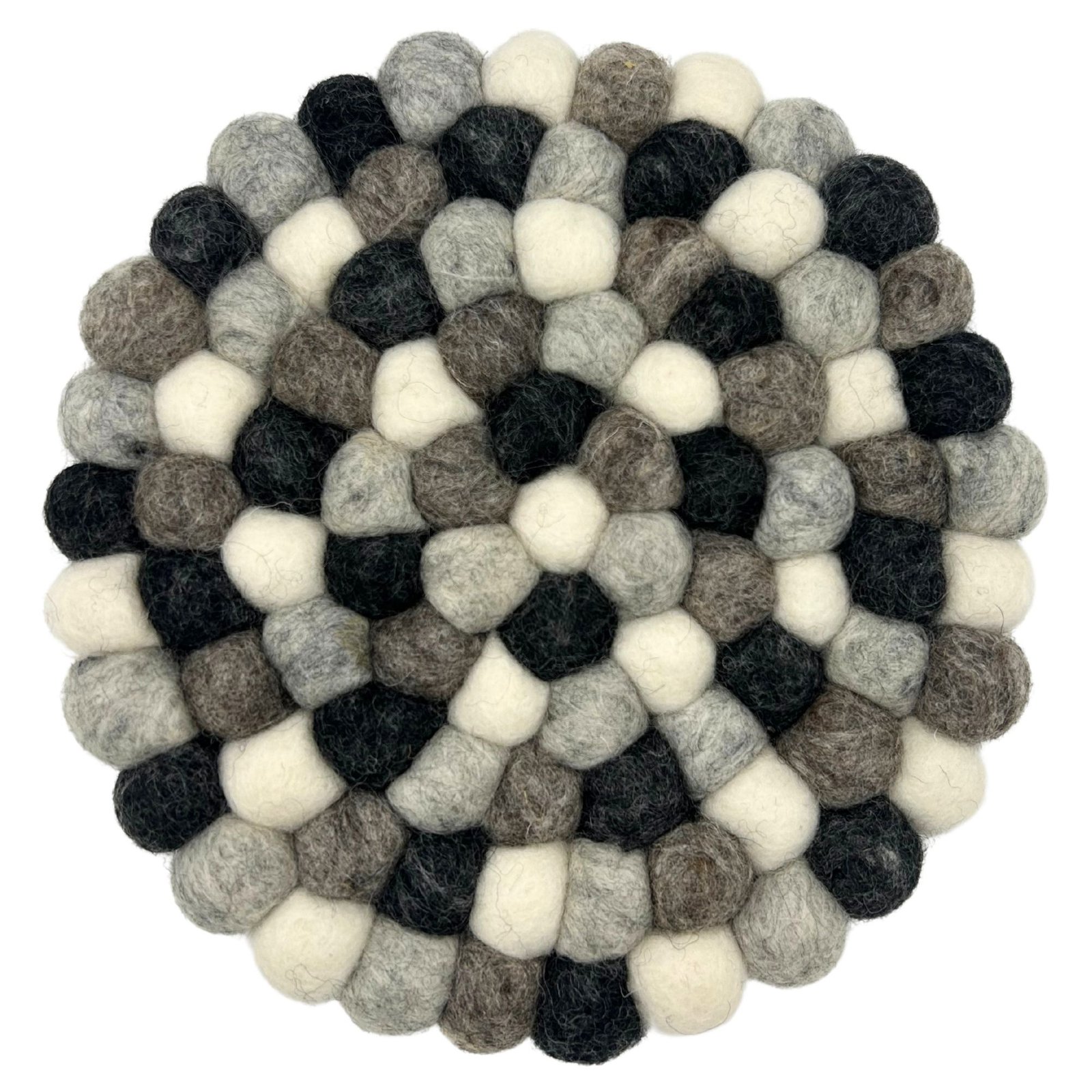 Veltinis stalo padėkliukas „Multi Grey“ – jaukus 20 cm namų ritualo akcentas