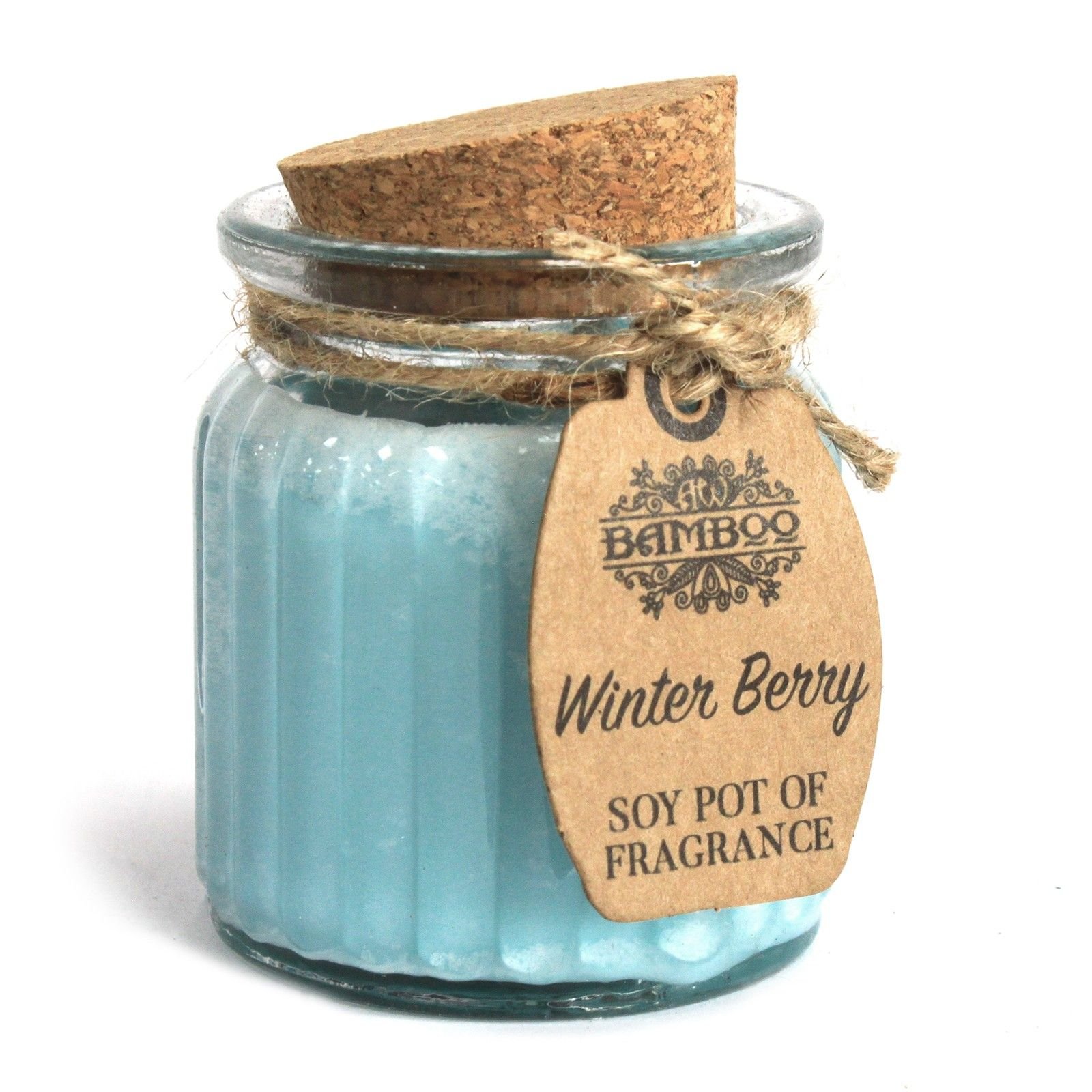 Sojų vaško žvakė indelyje „Winter Berry“ – žiemiškų uogų jaukumo šviesa