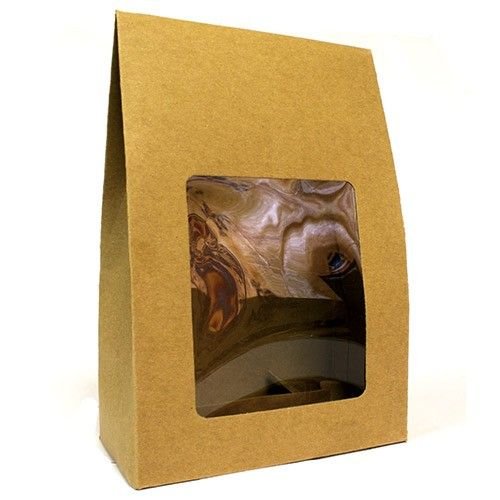 Sulankstoma dovanų dėžutė „Window Box Large“ – 24 × 16 × 8 cm šventiškam įpakavimui