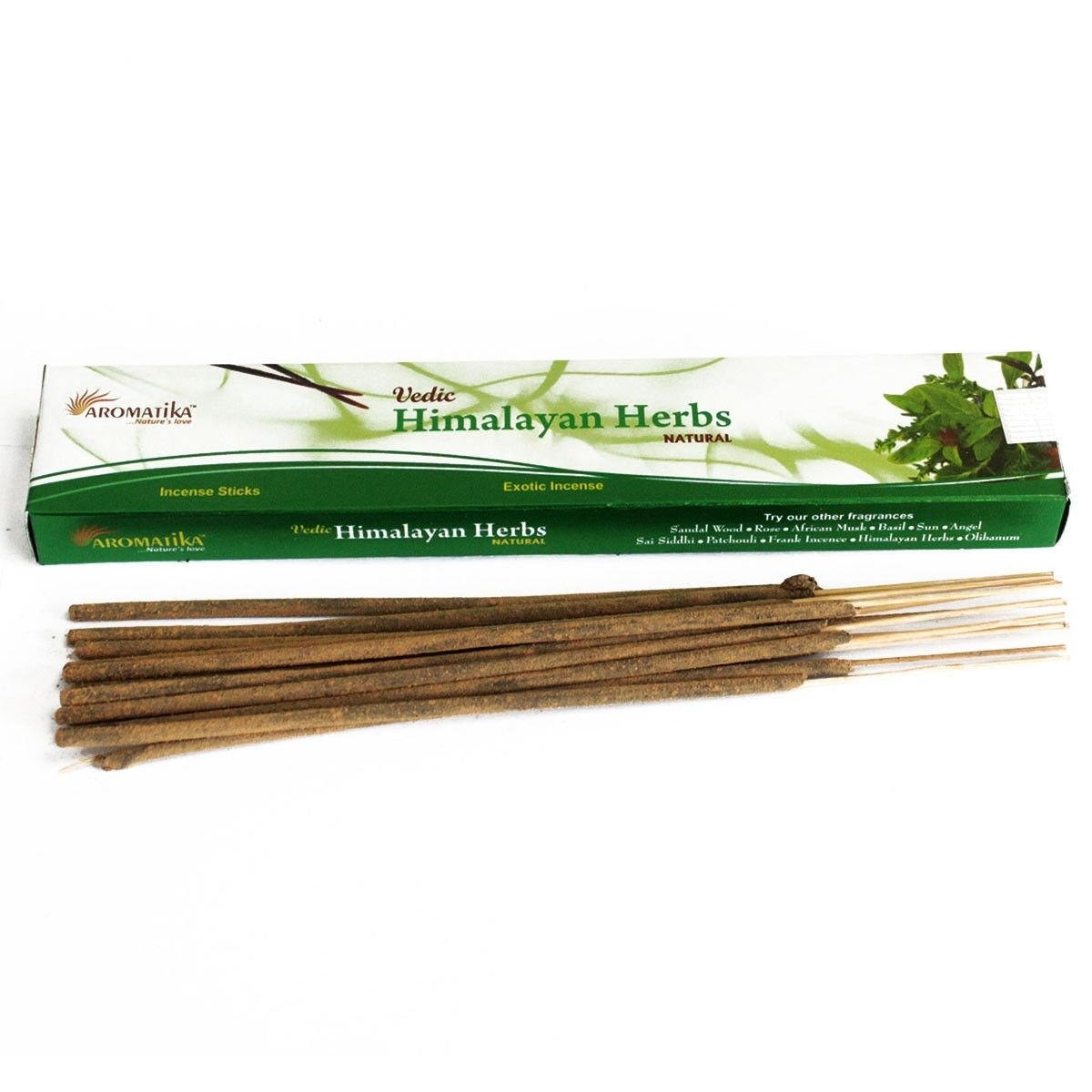 Vedic masala smilkalų lazdelės „Himalayan herbs“ – kalnų žolelių ramybės ritualas