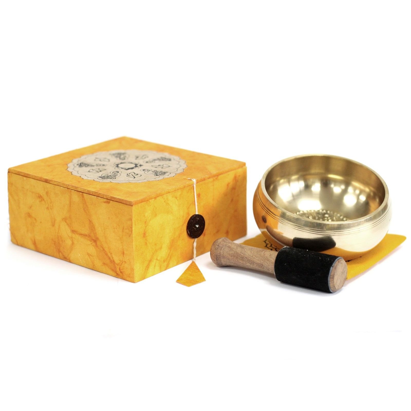 Tibeto dainuojančių dubenų rinkinys „Special Meditation Bowl Set“ – žalvario ramybės ritualas