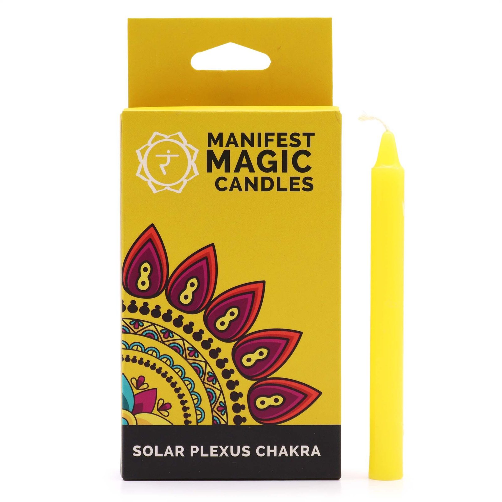 Magiškos žvakės „Manifestuoti magiją“ – geltonos saulės plexuso čakros energija