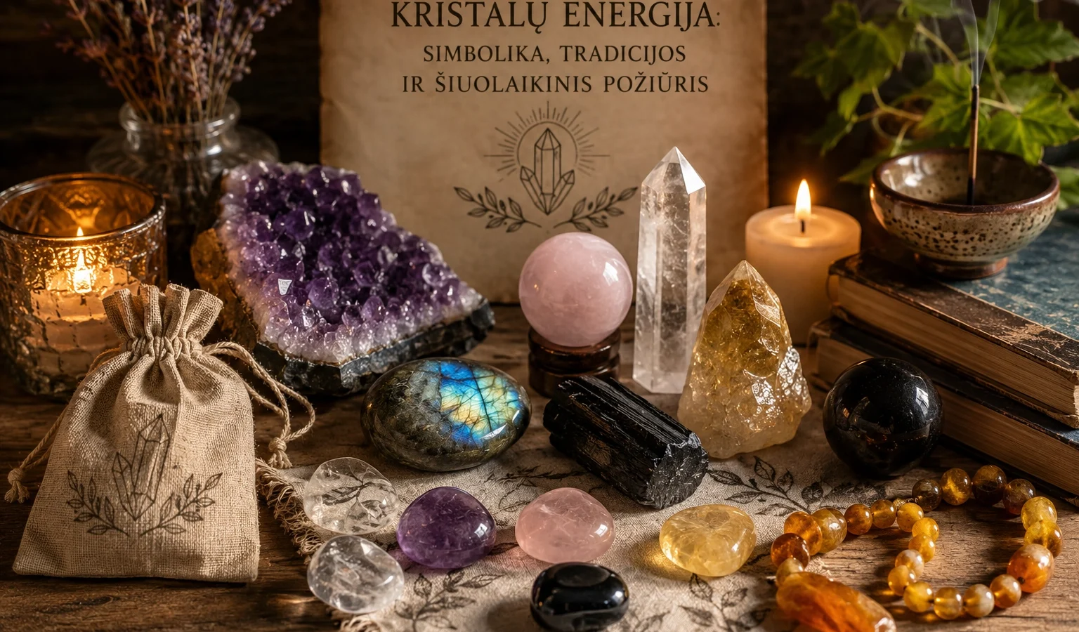 Kristalų energija: simbolika, tradicijos ir šiuolaikinis požiūris