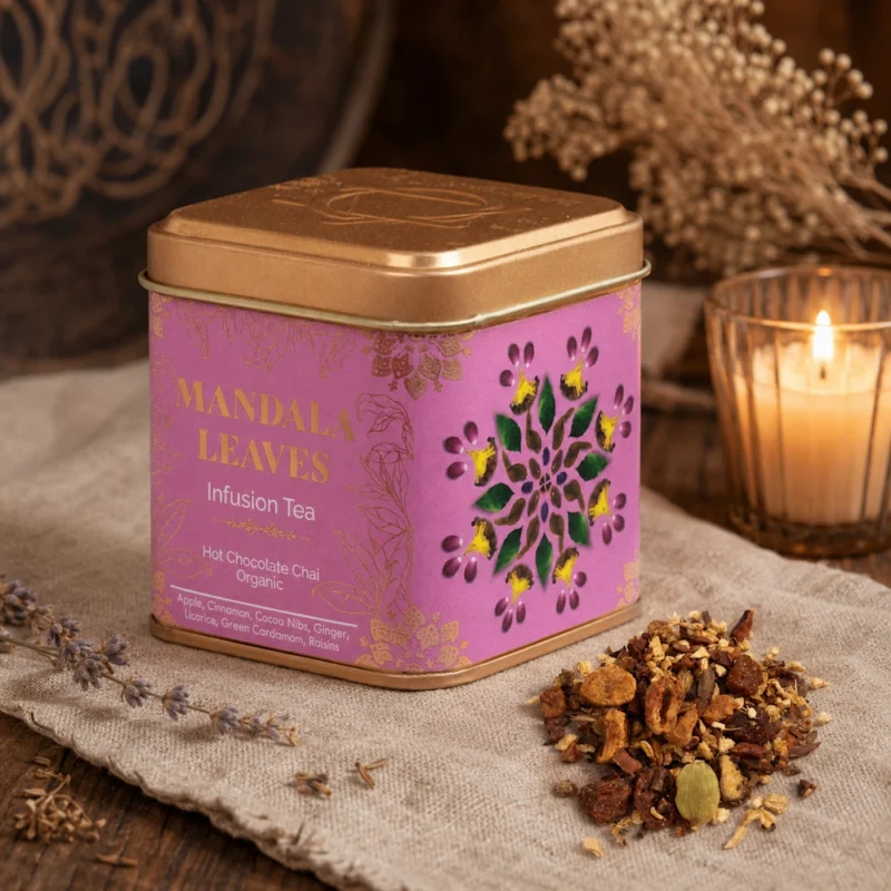 Karštos kakavos ir chai arbatos mišinys „Hot Chocolate Chai“ – 50 g jaukios žiemos magijos