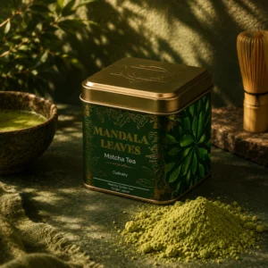 Ekologiška kulinarinė matcha arbata skardinėje „50g Organic Culinary Matcha Tea“ – žalios ramybės ritualas