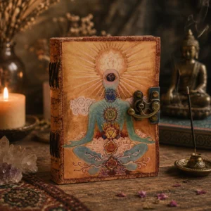 Ezoterinis dienoraštis - "Buddha 7 Chakra" - 100 puslapių neapdorotais kraštais - 18x13 cm