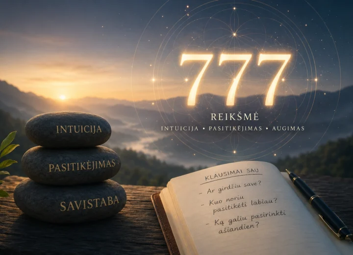 777 reikšmė: skaičiaus simbolika ir vidinis pasitikėjimas